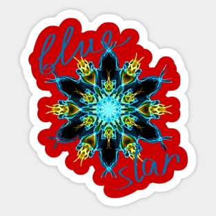 Blue star Sticker